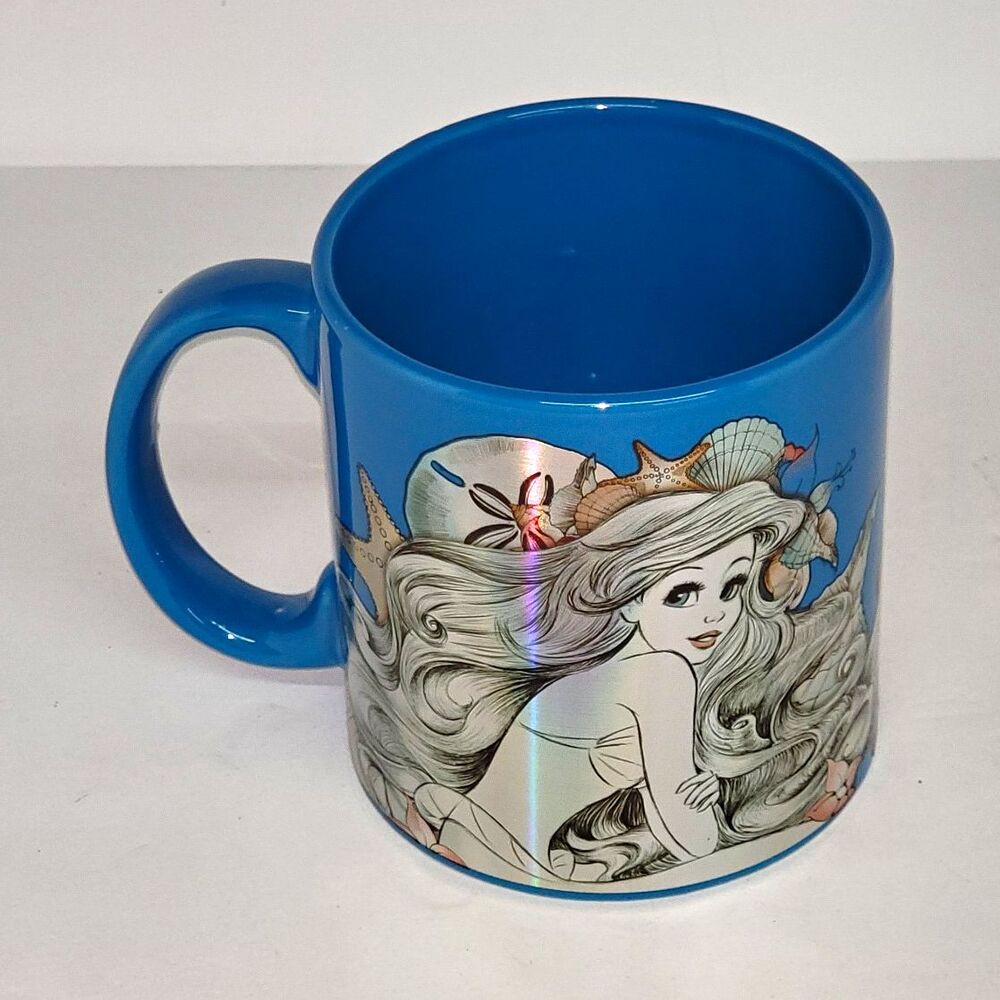 Disney The Little Mermaid Ariel Blue Ceramic Mug Disney Franchise Coffee Mug